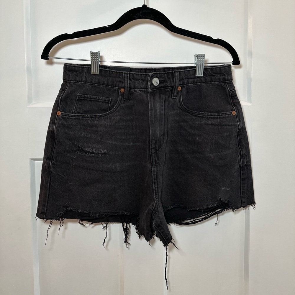 Black Distressed Women's Denim Shorts brand new with tags